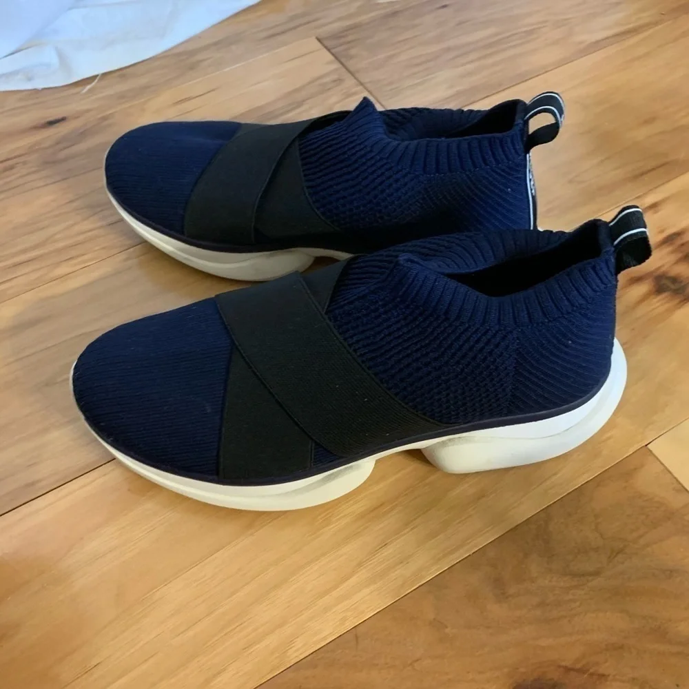 Tory sport bubble sock sneakers in navy and black